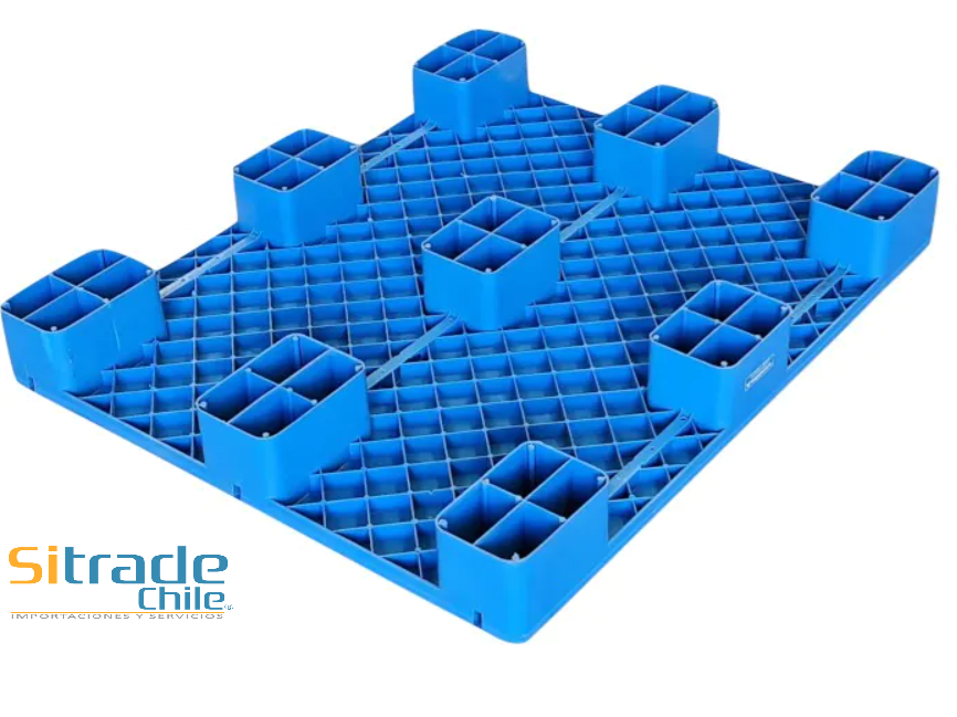 pallet 9 tacos anverso st Pallet Plastico 9 Tacos 12001000